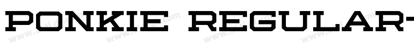 Ponkie Regular字体转换